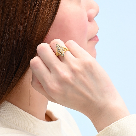 diamond shaped ring for women