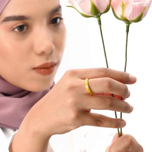 Mini Wave Vintage ring for women