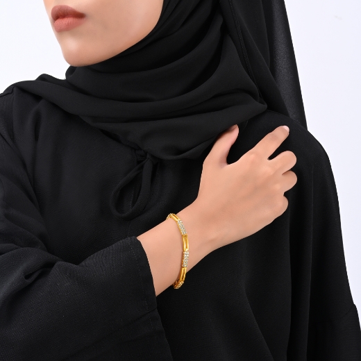 cz bar bracelet for women