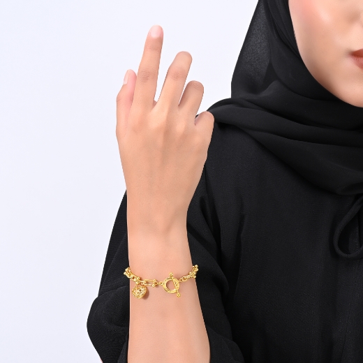 heart t-bar bracelet