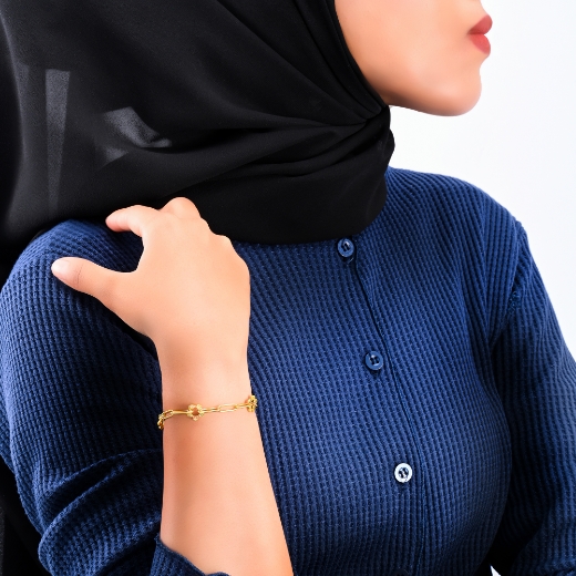 Flower Paperclip Bracelet for women