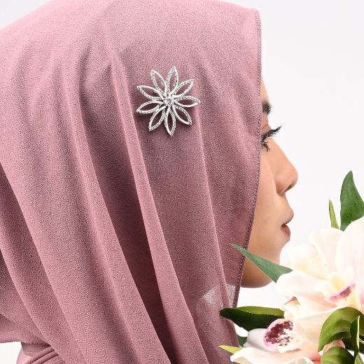 flower petals brooch for women