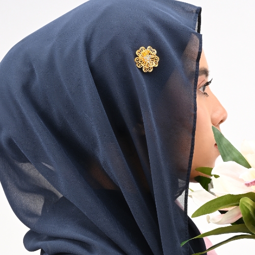 Filigree Flower Brooch for women