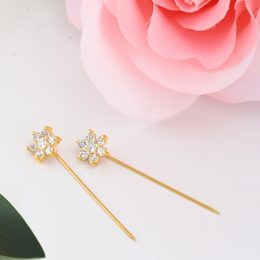 mini flower scarf pin