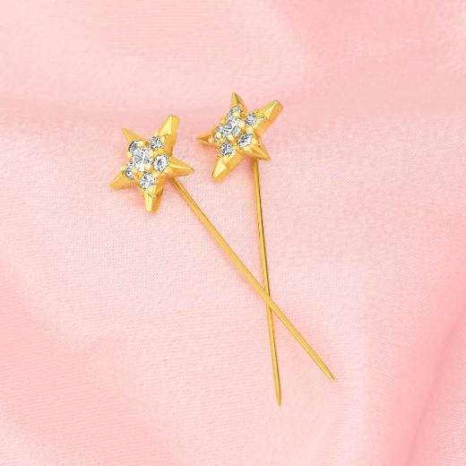 cz star hijab pin