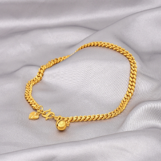 plain curb chain anklet