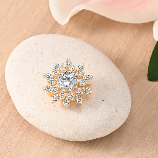 gold plated star brooch