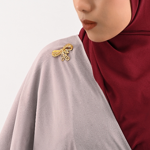 Vintage CZ Bow Brooch for women