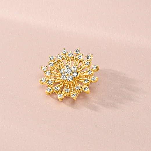 small sunburst brooch