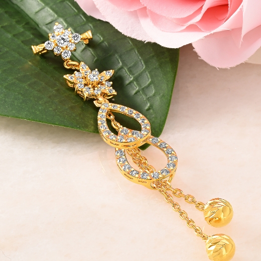 mix flower circle brooch