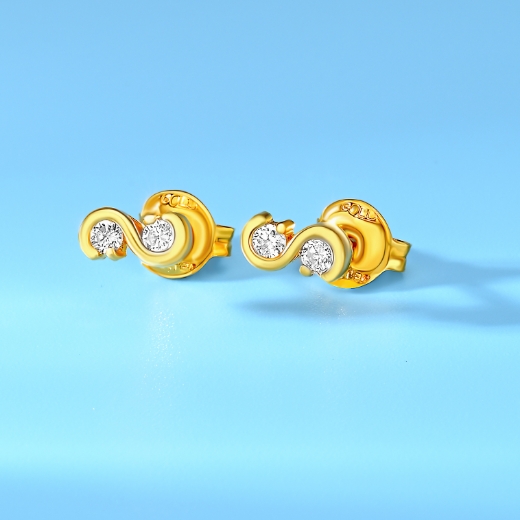 double cz earrings
