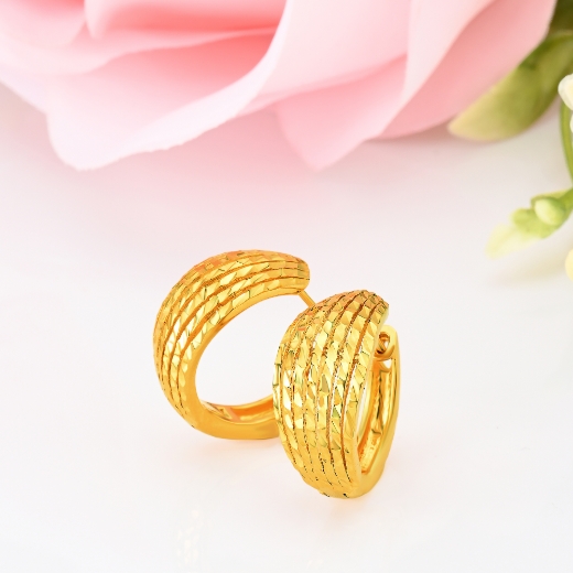 gold plated retro earrings