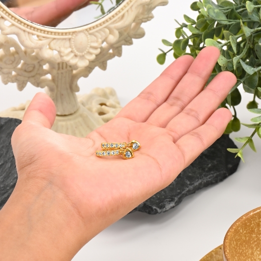 heart dangle earrings for women