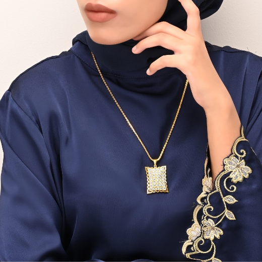 Large Rectangle Pendant for girls