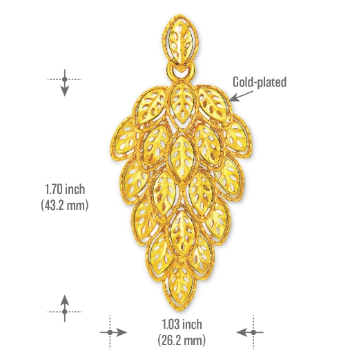 ketum leaves pendant measurement