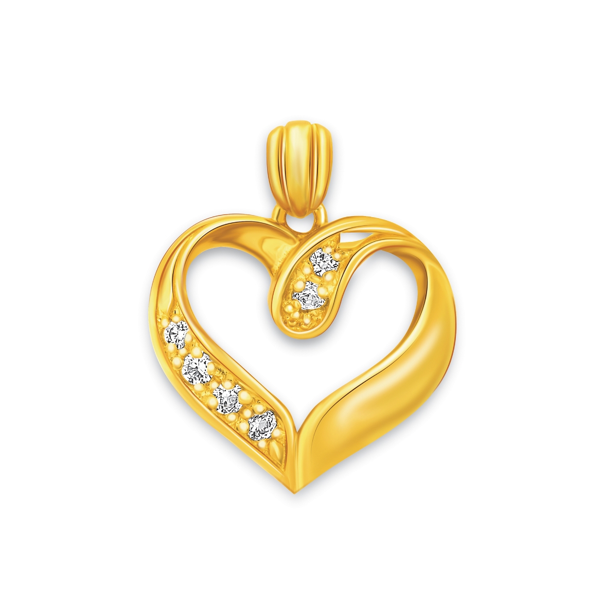 Twist Open Heart Pendant
