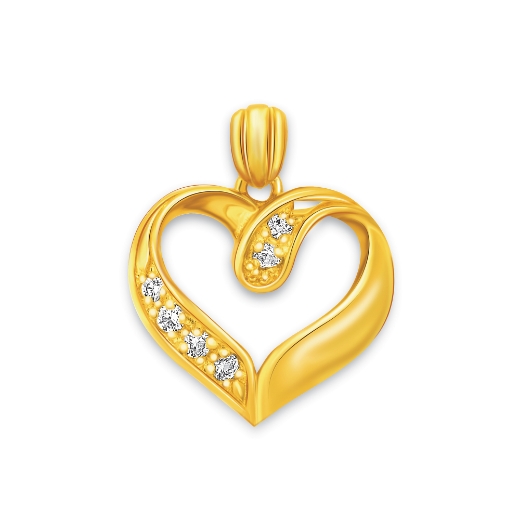Twist Open Heart Pendant