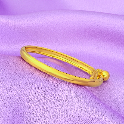gold plated plain bangle kid
