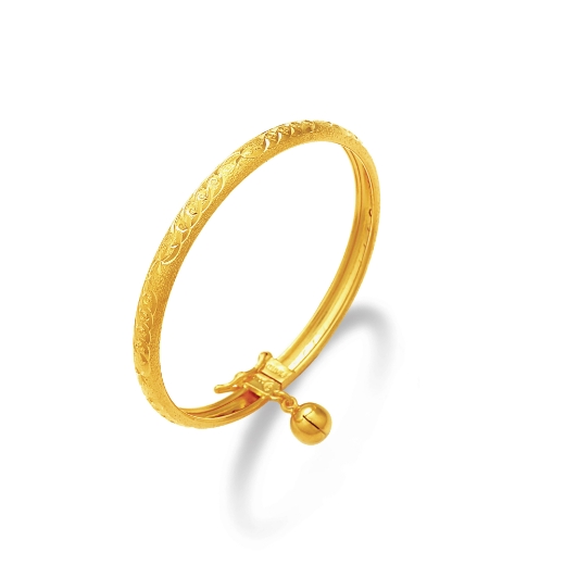 Spiral Textured Bangle for Kids